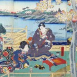 “Sem Tútulo”, Ukiyo-ê, de Ochiai Yoshiki ( nasceu em 1833, ano 4 da era Tempo) foi discípulo do pintor Utagawa Kuniyoshi