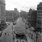 Expo Memória Mutante_OCA - Autor Benedito J Duarte - Praça do Patriarca 1943 - Acervo Museu da Cidade de São Paulo - Divulgação