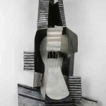 Pablo Picasso, Guitare (Paris, 1924). Construção em chapa de metal recortada e dobrada, caixa de ferro e arame pintados, 111x63,5x26,6 cm. Musée national Picasso-Paris. Foto: © RMN-Grand Palais (Musée national Picasso-Paris) / Hatala Béatrice © Succession Pablo Picasso / AUTVIS, Brasil, 2016.