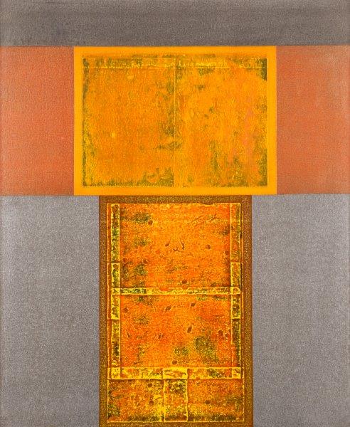 HERTON ROITMAN - Técnica mista sobre tela, 110 x 90 cm, 2000