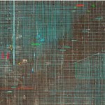 S Titulo_da serie Criaturas do dia e da  noite_170 X 310 cm_2017_ Oxidacao de metais e acrilica sobre lona usada de caminhao_IMG_1189_crédito Mario Grisolli