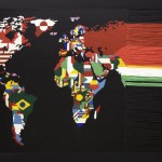 Nelson Leirner - Boetti desconstruido - 12 0x225cm -Lã e trama - 2018 - Ed. única.