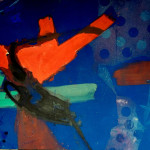 A pintura azul e sua base, 2009 - 140 x 160 cm