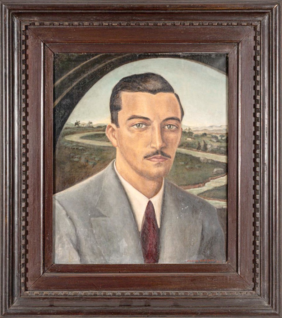 Anita Malfatti  Retrato José de Almeida Camargo 1936 óleo stela 55 x 46 cm
