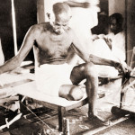 MAHATMA_Gandhiji at the spinning wheel