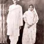MAHATMA_Mahatma Gandhi with his wife Kasturba