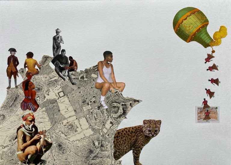 As colagens de Dedé Ribeiro e Arte africana.