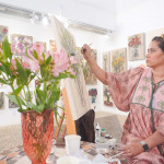 Panmela Castro pintando - 001