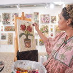 Panmela Castro pintando - 002
