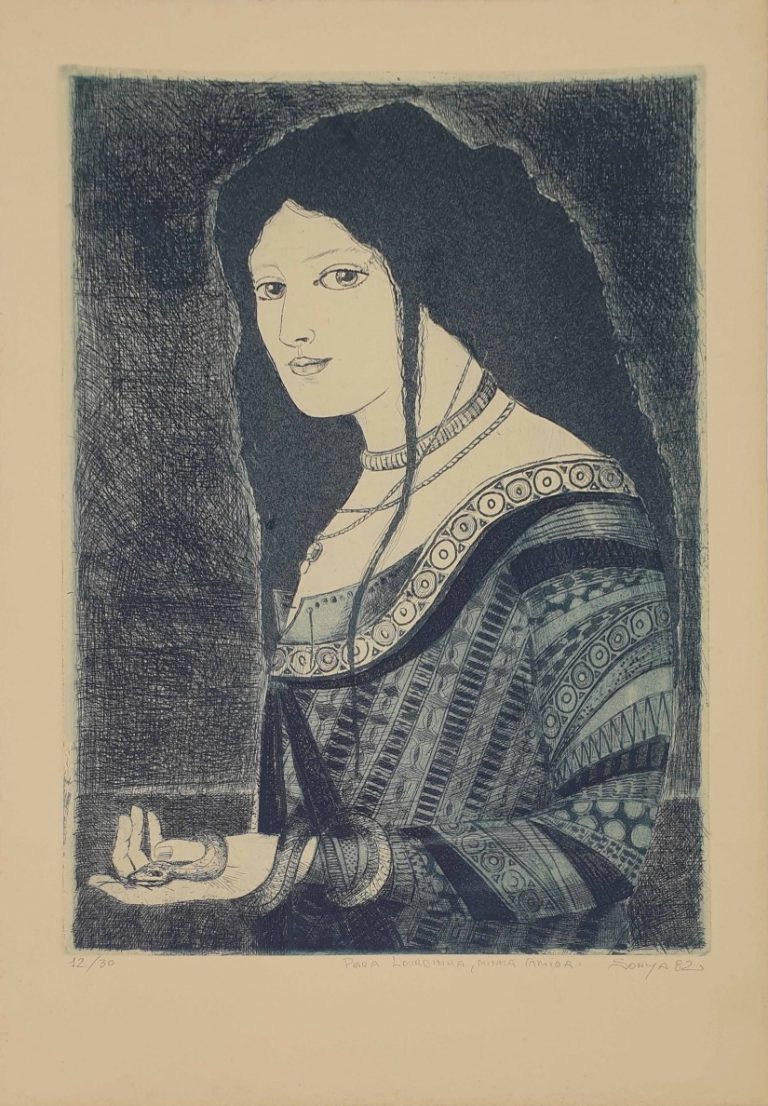 Presença de artistas mulheres em exposição.