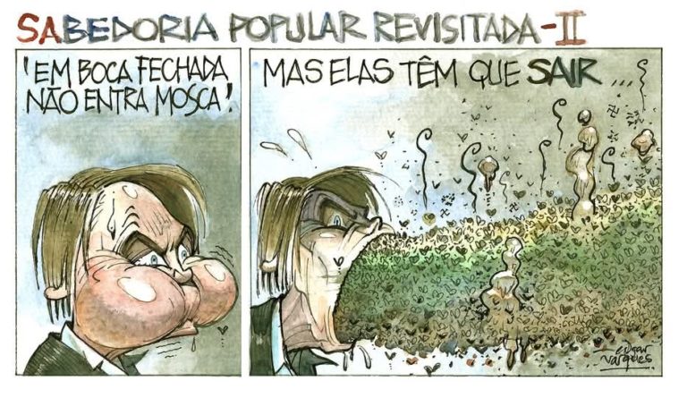 Três mestres da charge.